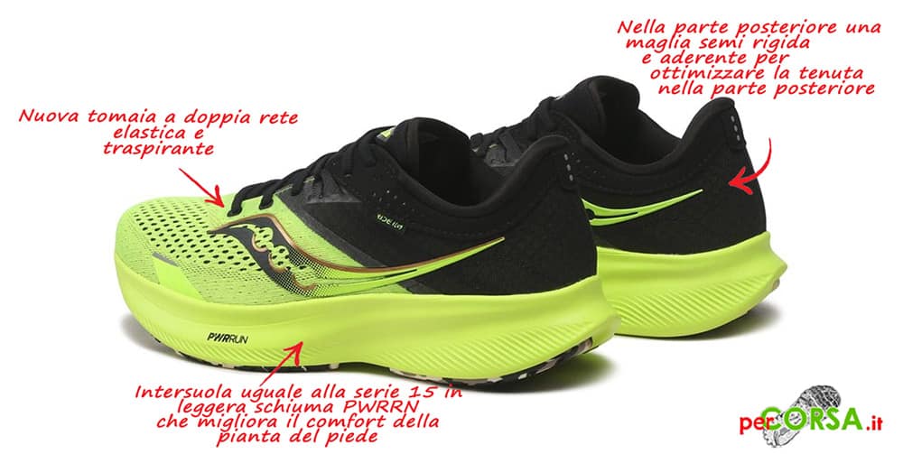 scarpa running ride 16 appoggio neutro scarpa running ride 16 appoggio neutro