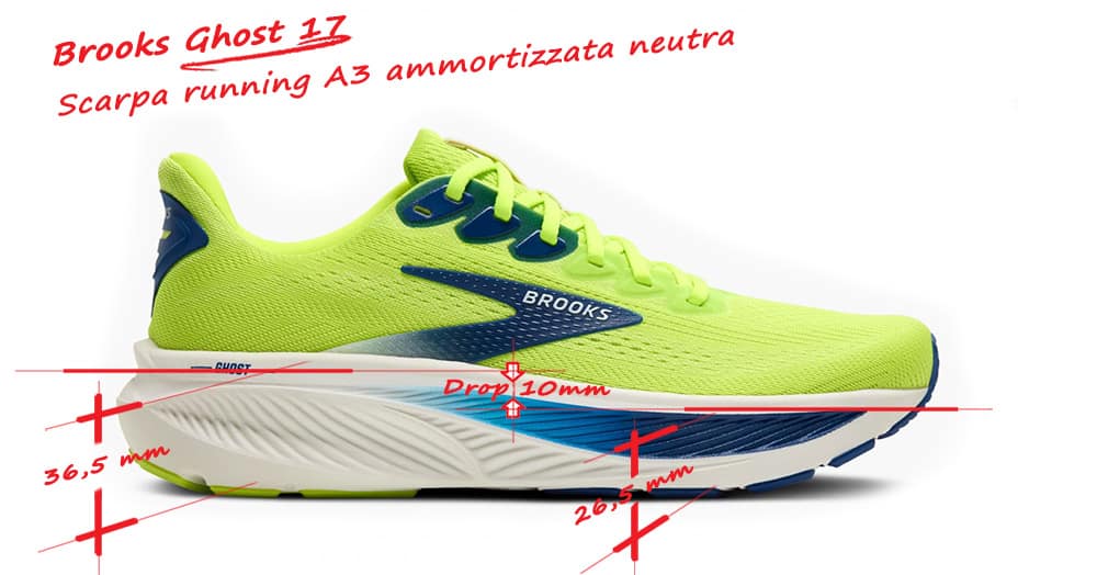 scarpa running brooks ghost 17 caratteristiche tecniche scarpa running brooks ghost 17 caratteristiche tecniche
