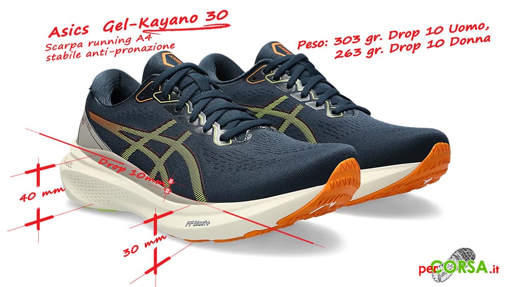 asics gel kayano 30 scarpa running anti pronazione asics gel kayano 30 scarpa running anti pronazione