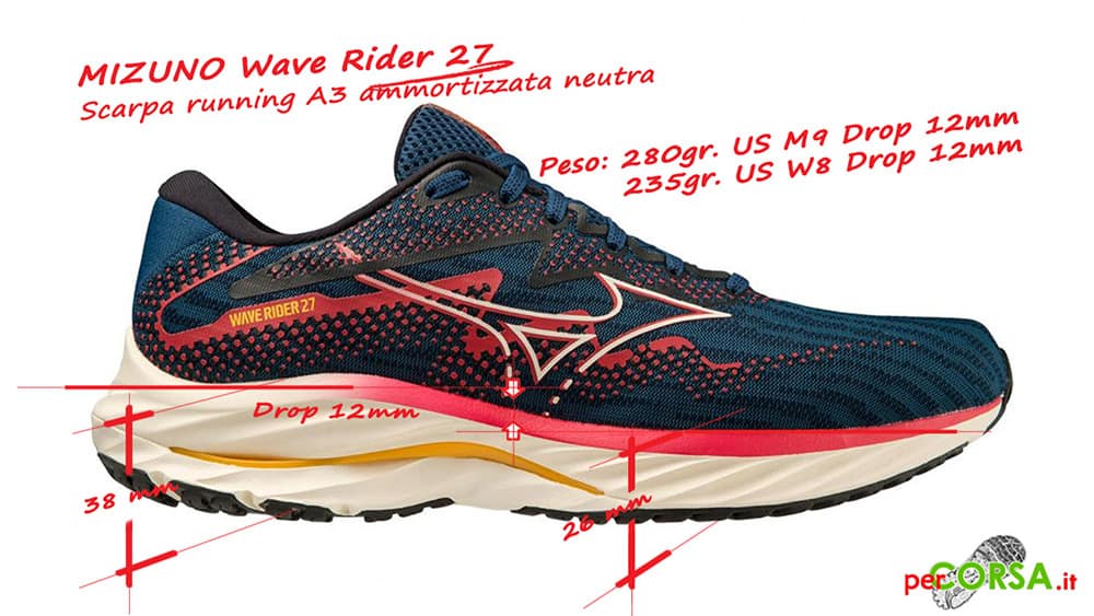 scarpa running mizuno rider 27 caratteristiche scarpa running mizuno rider 27 caratteristiche
