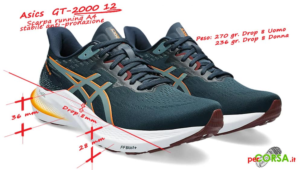 scarpa running asics gt 2000 12 scarpa running asics gt 2000 12