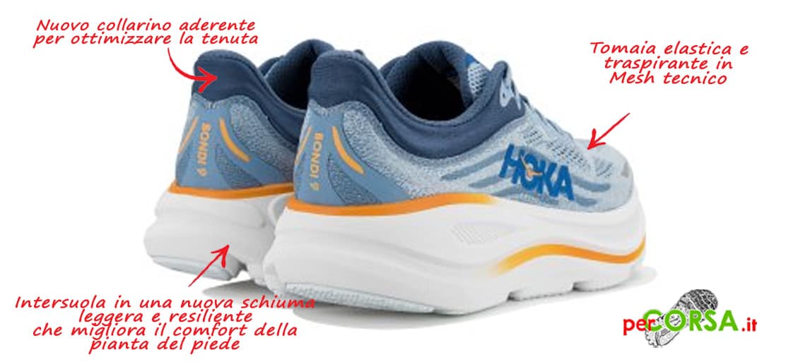 scarpa running hoka bondi 9 cosa cambia scarpa running hoka bondi 9 cosa cambia