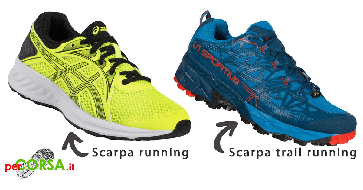scarpa running o scarpa trail running differenza scarpa running e trail