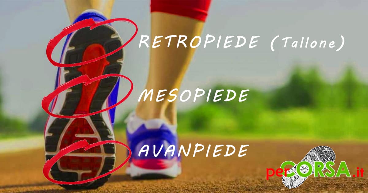 running appoggio mesopiede running appoggio del mesopiede