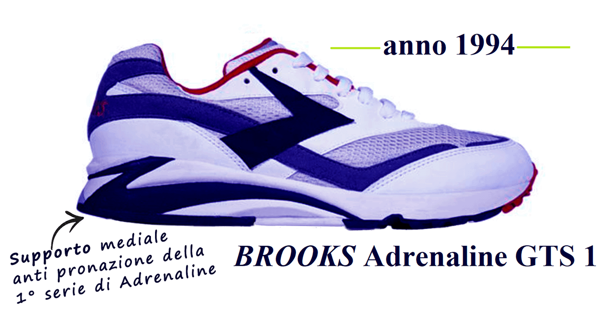 evoluzione brooks adrenaline gts 1994 prima brooks adrenaline 1994