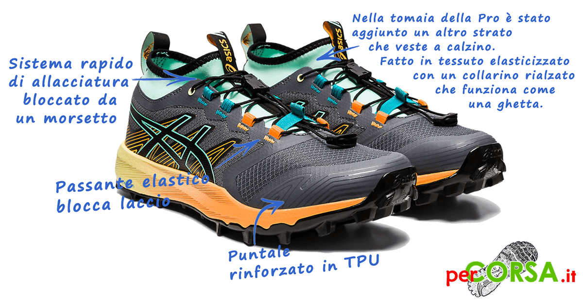 fujitrabuco pro tomaia scarpa trail