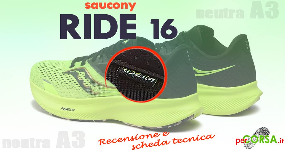 saucony ride 16 recensione test