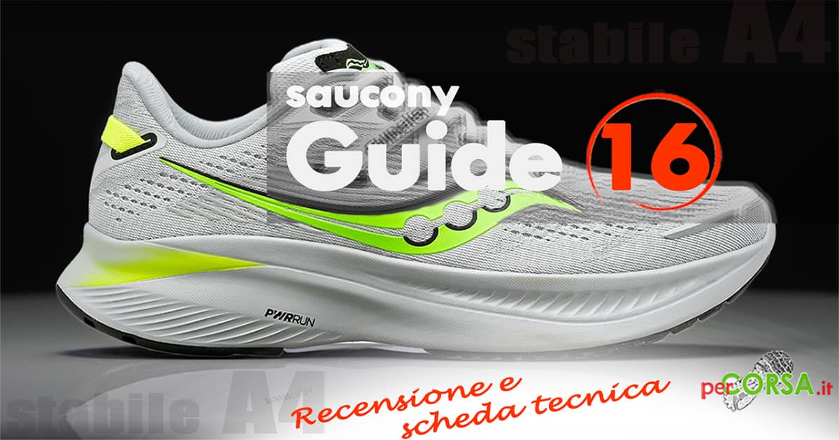 saucony guide 16 recensione scarpa running