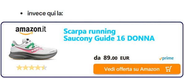 saucony guide 16 donna w prezzo