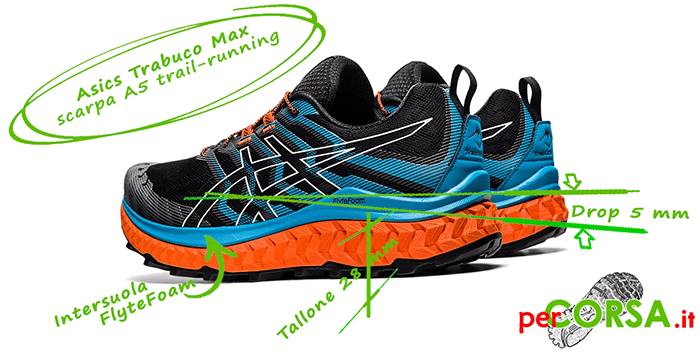 asics trabuco max scarpa trail running asics trabuco max scarpa trail running