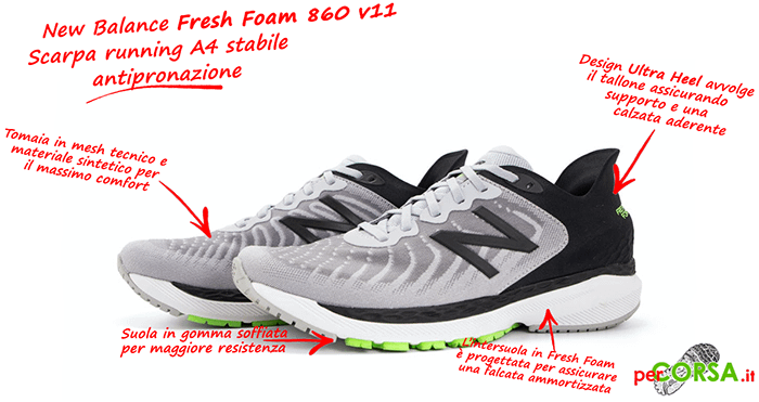 scarpa running new balance 860 v11 scarpa running new balance 860 v11