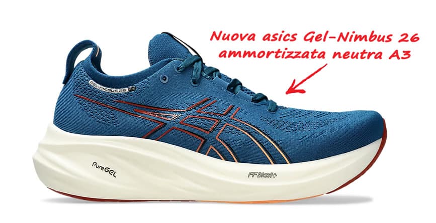 asics nimbus 26 calzatura per correre ammortizzata asics nimbus 26 calzatura per correre ammortizzata